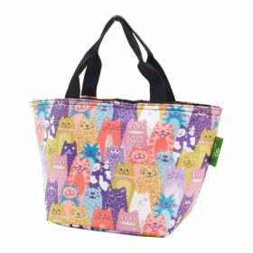 Purple Cats Lunch Bag